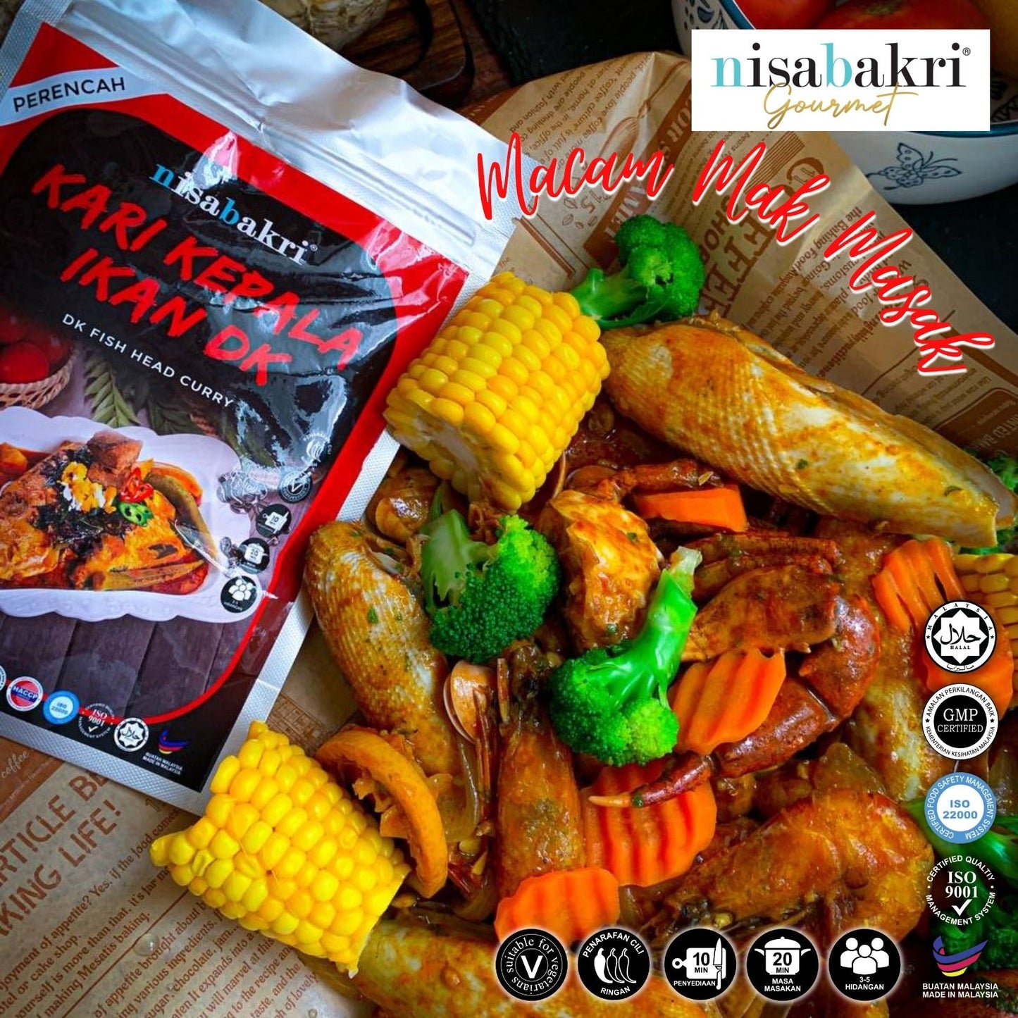 Nisa Bakri Set Siti Ramadhan Spezial (150g x 3 Packungen)
