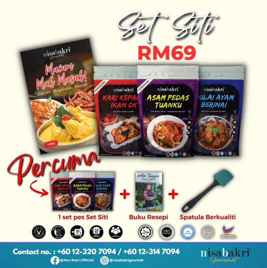 Nisa Bakri Set Siti Especial Ramadhan (150g x 3 paquetes)