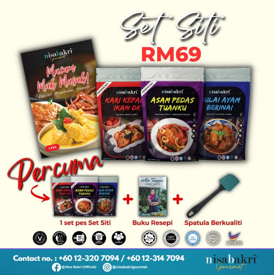 Nisa Bakri Set Siti Ramadhan Special (150g x 3 paquets)