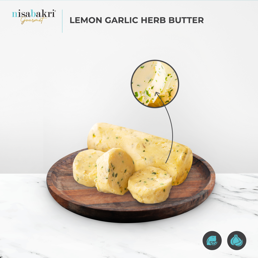 Lemon Garlic Herb Butter Beku 3 Batang x 250 gram