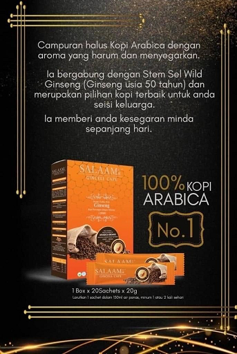 Salaam Gincell Cafe (3 dozen) + GRATIS verzending